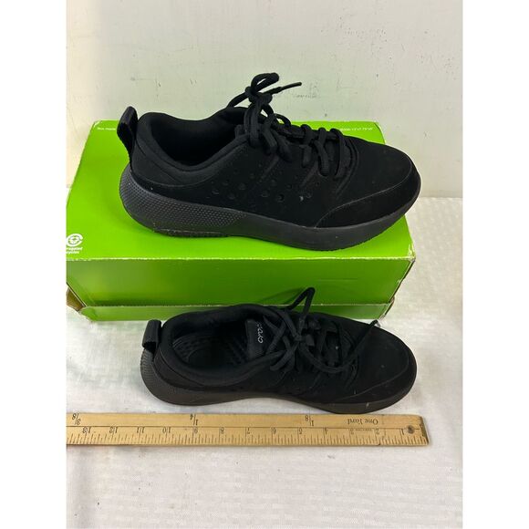 Crocs lite rider laces size 8.5 women's sneakers #209476 black slip resistance - Picture 9 of 9